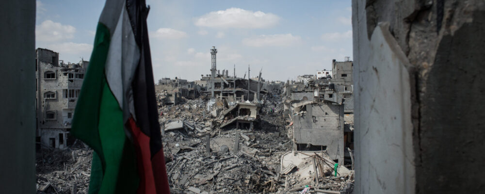 The devastated neighbourhood of Shejaiya in eastern Gaza city. Shejaiya saw some of the heaviest fighting of the war as Israel troops entered the district during their ground offensive.